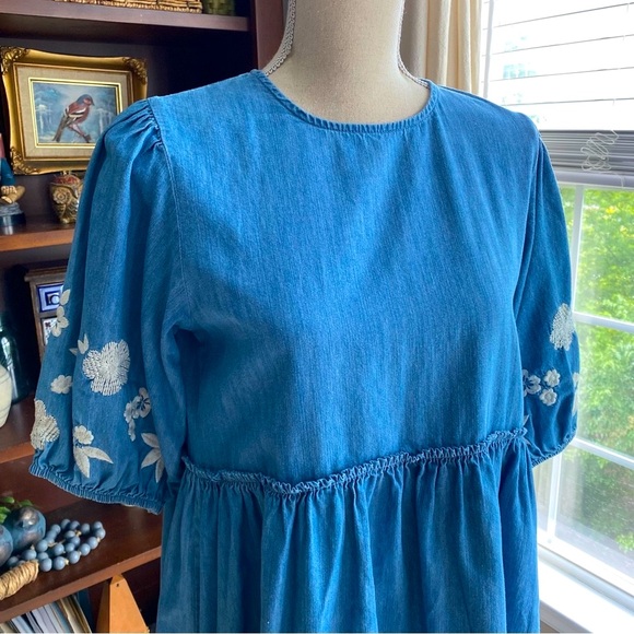 Vintage Denim Wonder Nation Boho Dress Medium - Picture 3 of 8